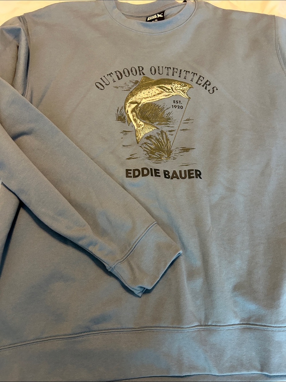 Eddie Bauer Blue Outdoor Outfitters Crewneck